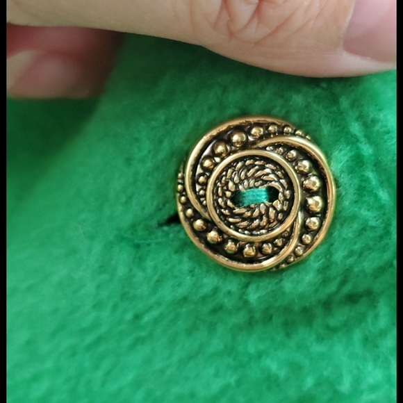 Bernie Dexter Lynsey Cotton Fleece Green Jacket S - Picture 6 of 6